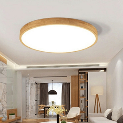 Round Led Flush Mount Modern Style Acrylic Flush Mount Ceiling Light for Living Room
