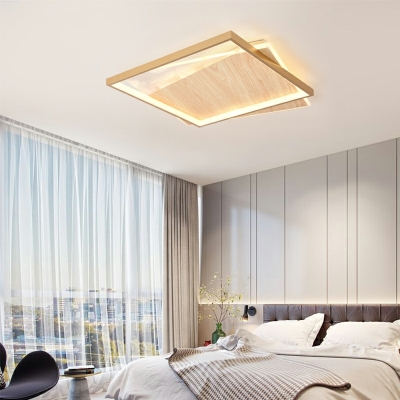 Square Flush Mount Ceiling Light Fixtures LED Minimalism Flush Ceiling Lights for Bedroom
