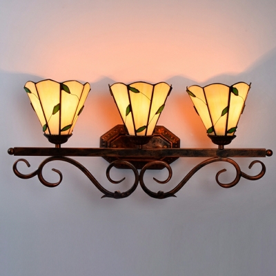 Tiffany Style Traditional Wall Sconces  Stained Glass Wall  Light for Bathroom