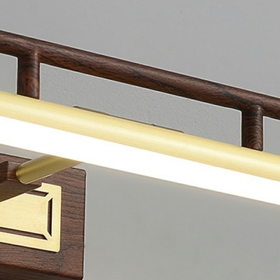 1-Light Sconce Light Fixtures Modern Style Linear Shape Metal Wall Mounted Vanity Lights