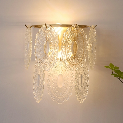 2-Light Sconce Lights Minimalism Style Geometric Shape Metal Wall Mounted Lamp
