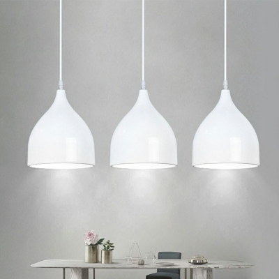 3-Light Hanging Lights Industrial Style Cone Shape Metal Pendant Light Fixture