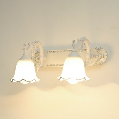 American Style Wall Sconces Glass Wall Lamp for Bathroom