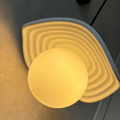 Glass Shade Sconce Light Fixture Single Bulb Wall Mounted Light Fixture