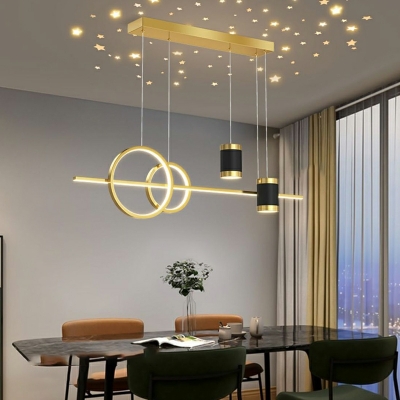 LED Modern Island Chandelier Lights Minimalism Ceiling Pendant Light for Dinning Room