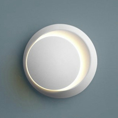 Modern Minimalist Rotatable Wall Light LED Round Wall Sconce for Bedside
