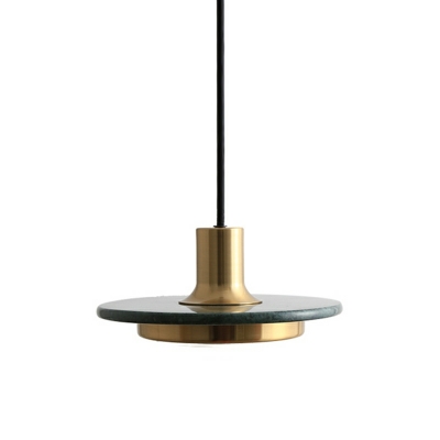 Nordic Minimalist Marble Pendant Light Modern Creative Copper Hanging Lamp for Bedroom