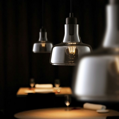 Vintage Pendant Lighting 1 Light Glass Hanging Lamp for Dining Room
