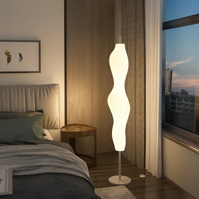 1-Light Stand Up Lamps Minimalist Style Geometric Shape Metal Floor Lights