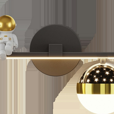 2-Light Sconce Lights Minimalism Style Geometric Shape Metal Wall Light Fixtures