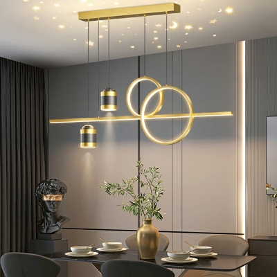 LED Modern Island Lighting Fixtures Simple Over Island Lighting for Dinning Room