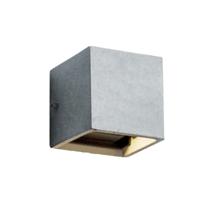 Modern Grey Wall Sconce Stone LED Square Shape Sconce Light Fixture