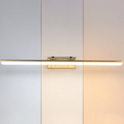 Modern Minimalist Vanity Light LED Retractable Wall Mounted Mirror Front for Bathroom