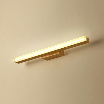 Wooden Vanity Wall Lights LED with Acrylic Shade Vanity Light Fixtures
