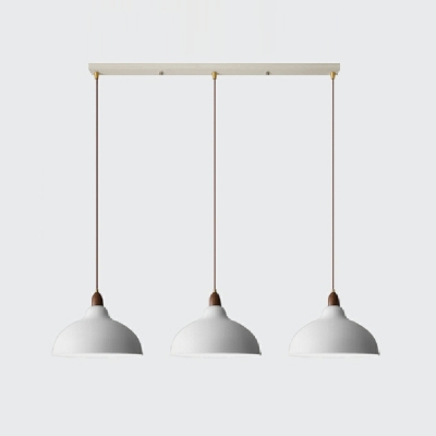 Adjustable Hanging Height Pendant Lighting Wood & Metal Down Lighting Pendant