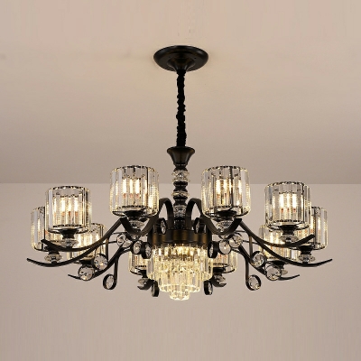 American Style Chandelier Crystal Wrought Iron Chandelier
