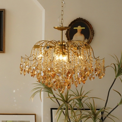 Crystal Tradtional Chandelier Lighting Fixtures Elegant Hanging Light Fixtures for Dinning Room