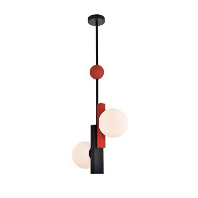 Macaron Metal Chandelier Lighting Fixtures Nordic Style Hanging Pendant Lights for Dinning Room