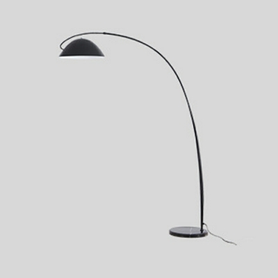 Metal Swirly LED Table Lamp Modern Style 1 Light Floor Light in Black