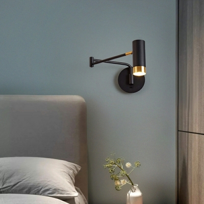 Modern Light Luxury Reading Wall Sconce Creative Retractable Wall Lamp for Bedroom
