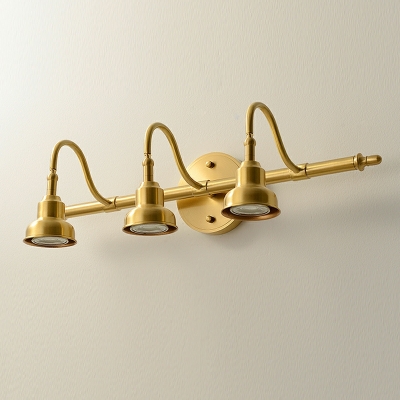 Modern Light Luxury Vanity Wall Sconce Copper LED Spot Light Vanity Lighting Fixtures for Bathroom
