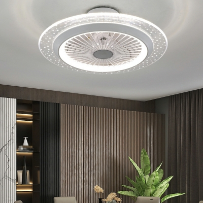 Modern Minimalist Flush Mount Ceiling Light LED Low Profile Flush Fan Light Fixtures