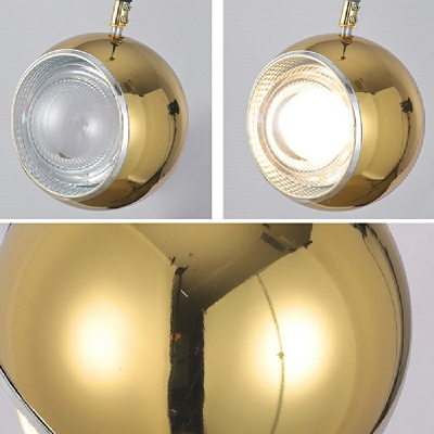Nordic Modern Adjustable Hanging Lamp LED Spherical Creative Bar Pendant Light