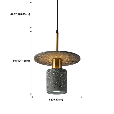 Single Head Pendant Lighting Fixture Stone Hanging Light Fixture
