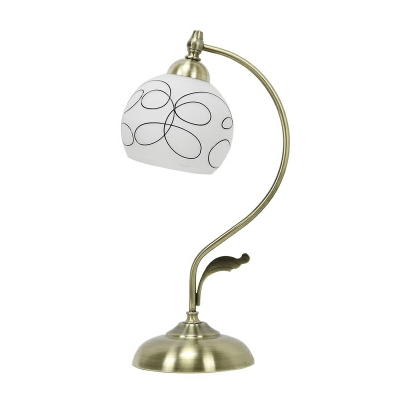 Tiffany Traditional Art Desk Lamp 1 Head Glass Desk Light for Bedroom