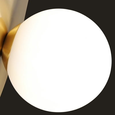 White Glass Sconce Light Fixture Single Head Wall Mounted Light Fixture