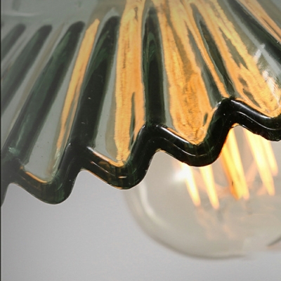 Glass Shade Hanging Light Fixture Single Bulb Industrial Multi Pendant Lighting