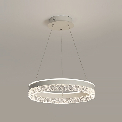 Modern Light Luxury Crystal Chandelier Minimalist LED Chandelier for Bedroom