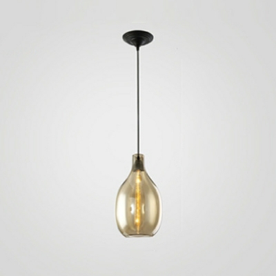 Nordic Minimalist Pendant Light Creative Glass Long Line Hanging Lamp