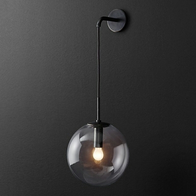 Nordic Retro Ball Wall Lamp Postmodern Minimalist Glass Wall Sconce