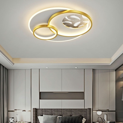 Round Flush Mount Lighting Fixtures Minimalism LED Flush Light Fixtures for Bedroom