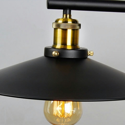 Black Pendant Lighting Cone-Shaped 3-Light Island Chandelier Lights