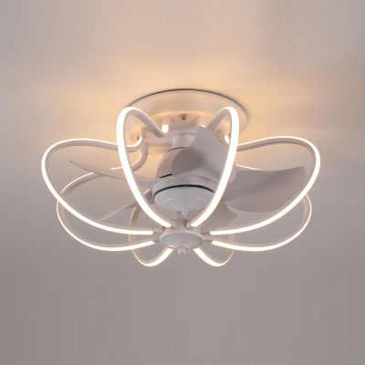LED Flushmount Fan Lighting Fixtures Bar Children's Room Dining Room Living Room Flush Mount Fan Lighting