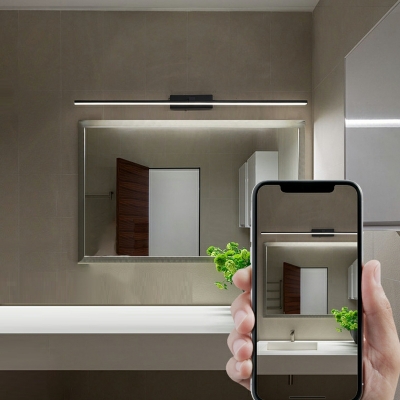 LED Linear Vanity Light Modern Bathroom Bedroom Wall Mounted Mirror Front