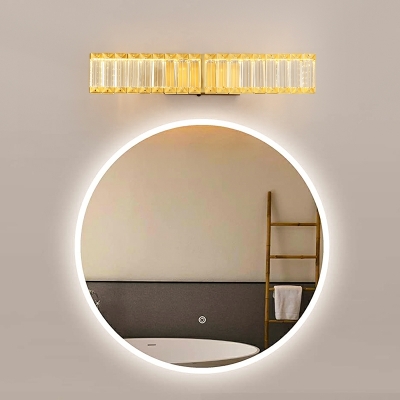 Modern Crystal Wall Sconce Lighting 1-Light Light Fixtures in Gold