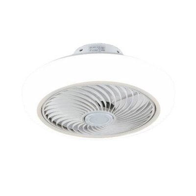 Modern Minimalist Ceiling Fan Light LED Creative Flush Fan Light Fixtures for Bedroom