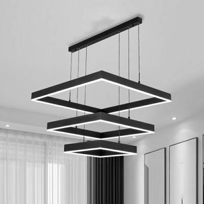 Multilayer Ceiling Lamps Modern Style Acrylic Suspension Pendant Light for Living Room