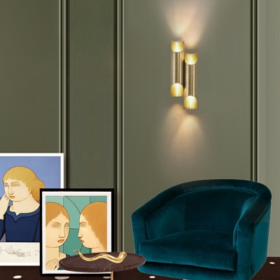 Postmodern Light Luxury Metal Wall Lamp Simple Creative Bedroom Wall Sconce
