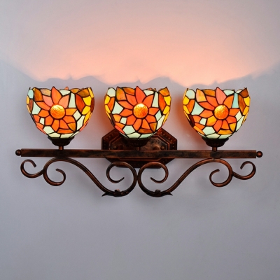 Tiffany Style Traditional Wall Sconces  Stained Glass Wall  Light for Bathroom