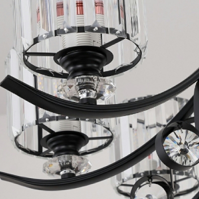 American Style Chandelier Crystal Wrought Iron Chandelier