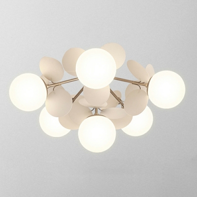 Contemporary Flower Ceiling Mount Light Fixture Acrylic Close to Ceiling Lamp