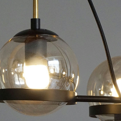 Industrial Style Chandelier Lamp Clear Glass Chandelier Light