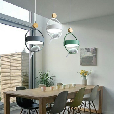 Modern Hanging Pendnant Lamp Minimalism Macaron Suspension Pendant for Dinning Room