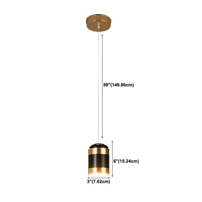 Simplicity Micro Tube Hanging Pendant Light Metal Pendant Lighting Fixtures