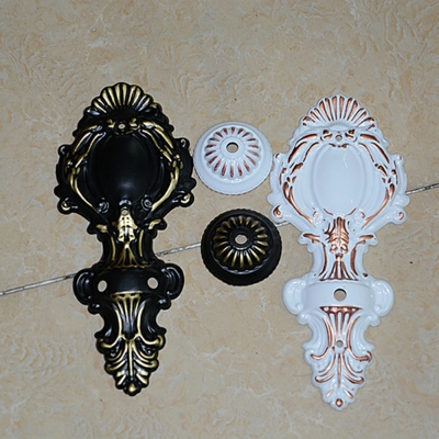 Traditional Flush Mount Wall Sconce American Style Glass Vanity Wall Sconce