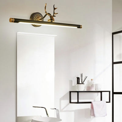 1-Light Wall Mounted Lamps Minimalism Style Linear Shape Metal Led Vanity Lights